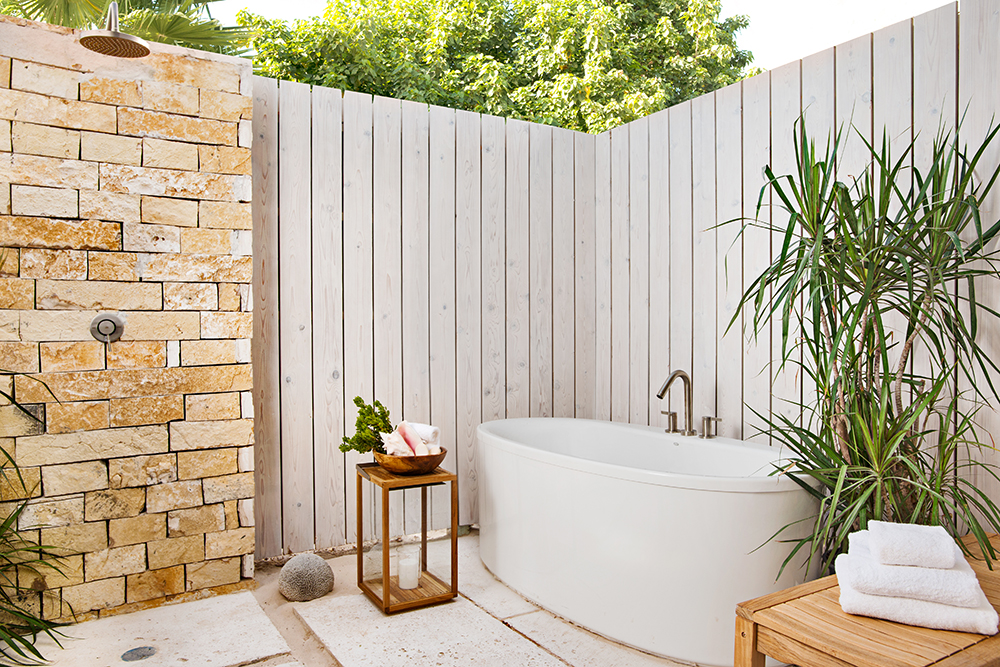 17.4 Sailrock Resort-Beachfront Villas-Outdoor Shower Garden-1