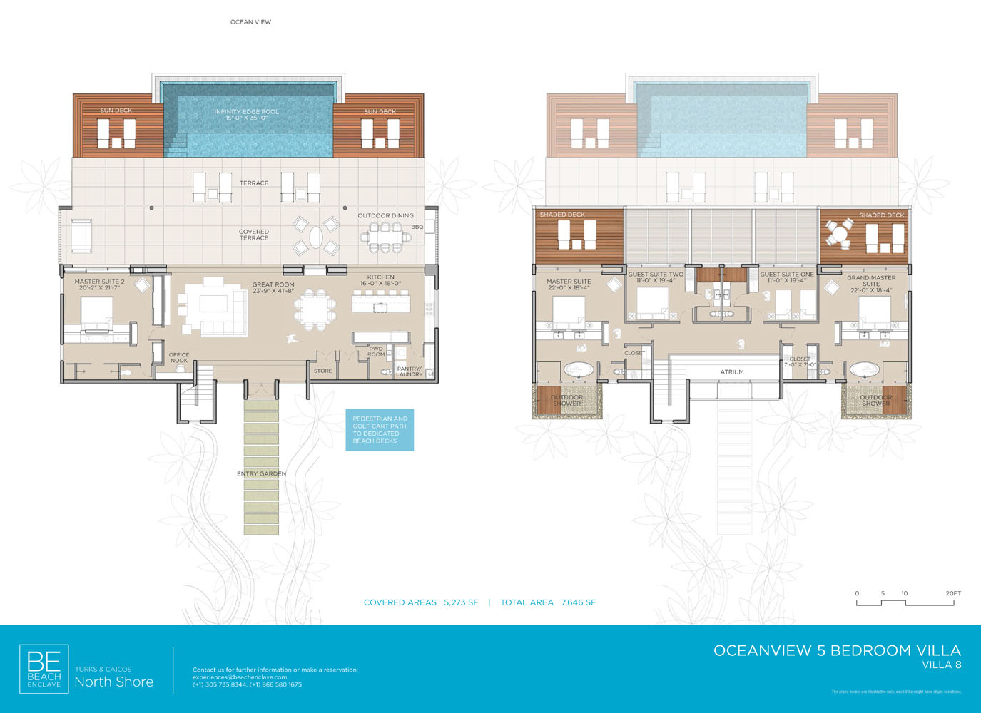 BE North Shore_Floorplan Villa 8_5 Bedroom Ocean View