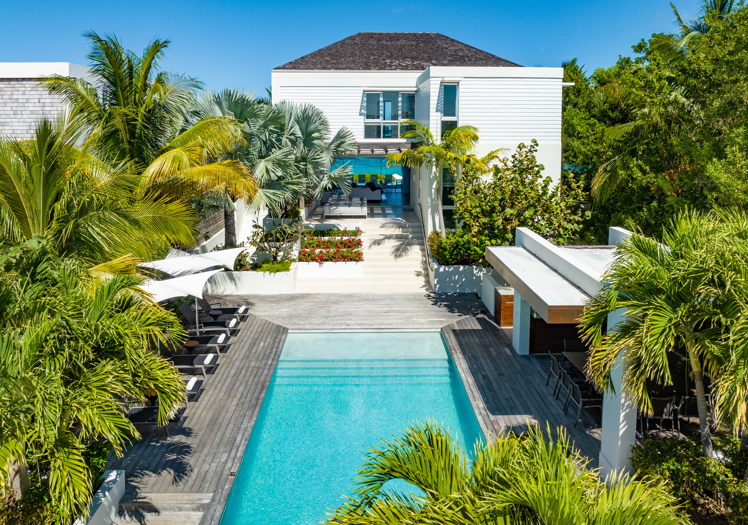 Turtle Inlet Aerial Interior pool