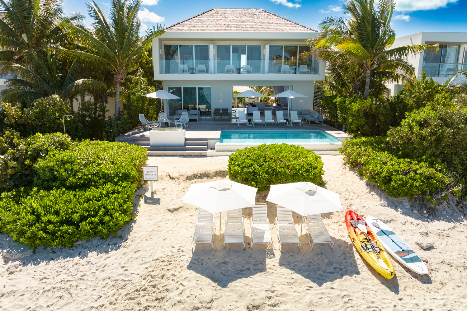 Turtle Inlet Aerial into home